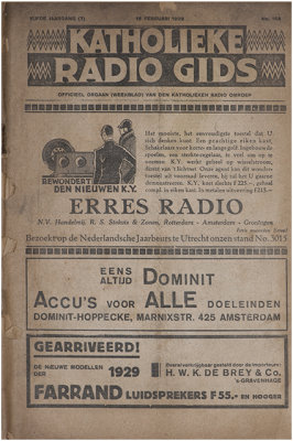 Katholieke Radiogids uit 1929