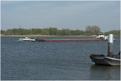 vrachtboot op de Amer