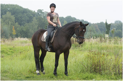 Lisette Udo en haar paard Floortje