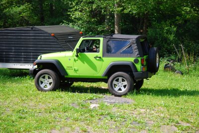 Factory wheels and tires with AEV 2.5 suspension kit 