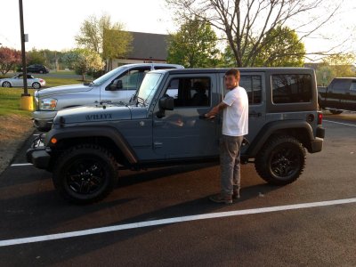 John picking up his new JKU Willys Wheeler