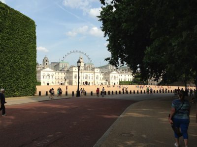 Looking to the Horse Guards Parade Ground