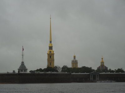 Peter and Paul Fortress, with Peter and Paul Cathedral in Center