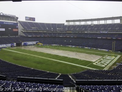 Rainy Day at Qualcomm Stadium