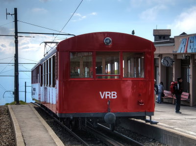 Historic car of the Vitznau-Rigi-Bahn