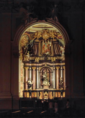 Side altar in the basilica of Our Lady of Pilar