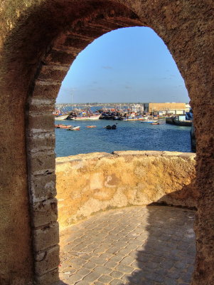 View on the fishing boats