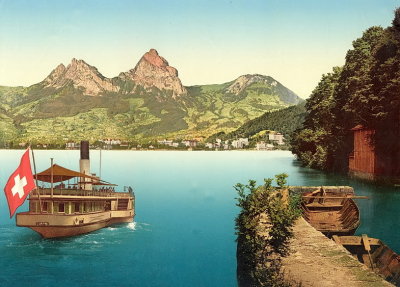 Brunnen at the shores of Lake Lucerne