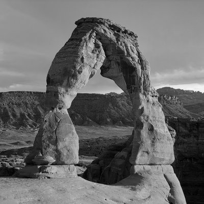 Delicate Arch BW