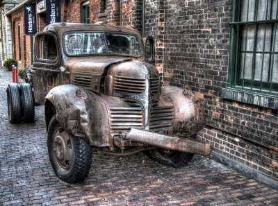 Old truck in the Distillery District