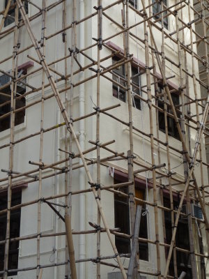 bamboo scaffolding