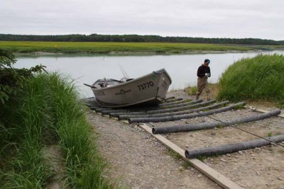A Different Way To Trailer A Boat - Pull it Up the Bank First and Then Onto the Trailer