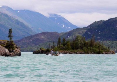 The 45-Minute Transit from The Upper Kenai Entrance into The Lake to The Take Out Spot