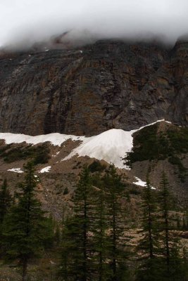 Mt. Edith Cavell - Damage From Glacier Collapse Tsunami