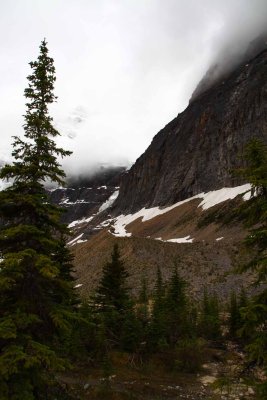 Mt. Edith Cavell - Damage From Glacier Collapse Tsunami