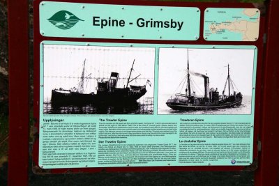 Wreckage of the trawler Epine from Grimsby (1948)