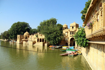 TEMPLES AROUND GHADSISAR (LAKE SUPPLYING WATER TO JAISALMER)