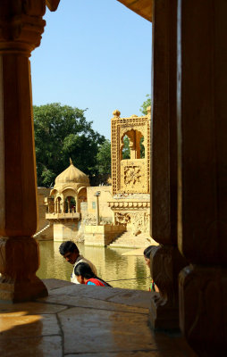 TEMPLES AROUND GHADSISAR (LAKE SUPPLYING WATER TO JAISALMER)