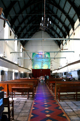 ST. FRANCIS CHURCH - OVERHEAD FANS WAVE TO COOL