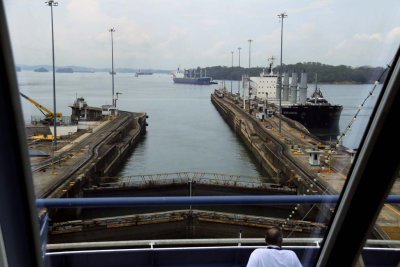 GATUN LOCKS - CARIBBEAN END OF CANAL