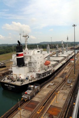 GATUN LOCKS - CARIBBEAN END OF CANAL