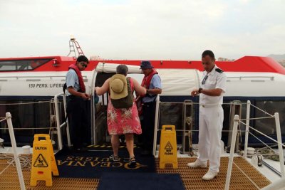 TENDERING ASHORE