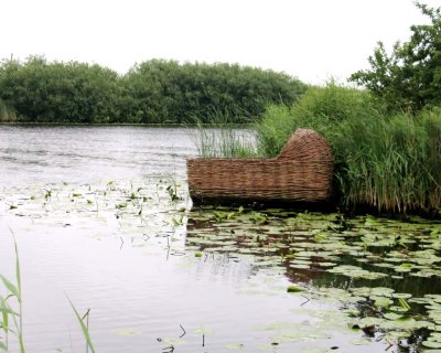 FOLKLORE SAYS A SMALL CHILD WAS FOUND IN THE REEDS