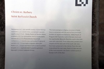 ST BARBARA'S CHURCH (construction from 1388 to 1905)