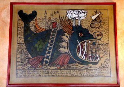 BIBLICAL ART IN OUR LUNCH VENUE