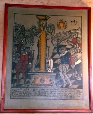 BIBLICAL ART IN OUR LUNCH VENUE
