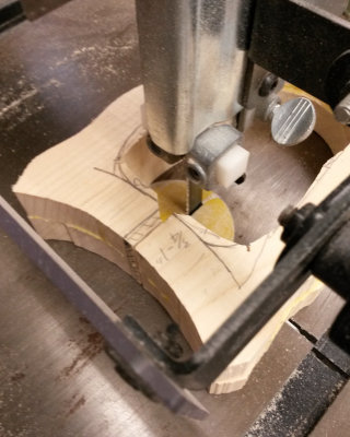 Coin slot and band saw