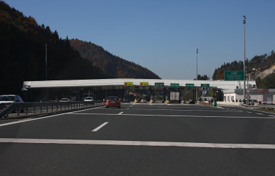 highway toll station near Ljubljana