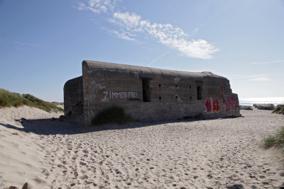 bunker of former Antlantic Wall in WWII