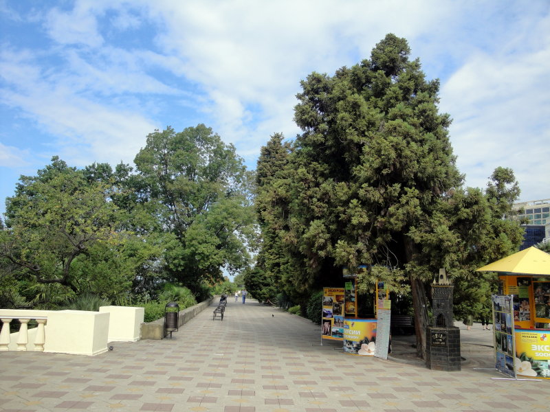 Russian Riviera seaside promenade