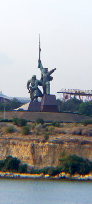 The monument to the soldiers and sailors