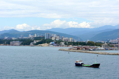 Leaving Sochi-Coastline