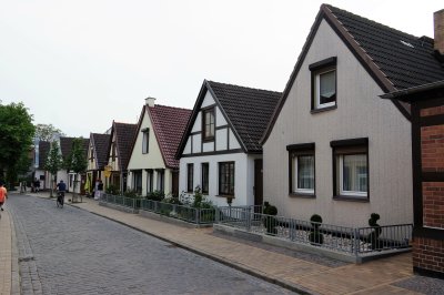 Houses along Alexandrinenstrabe Street