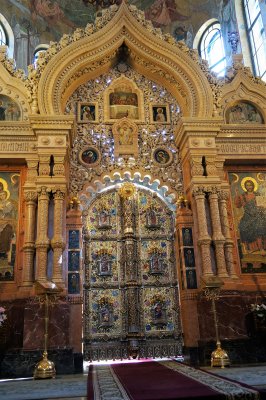  Colorful interiors of the Church of Our Savior on the Spilled Blood