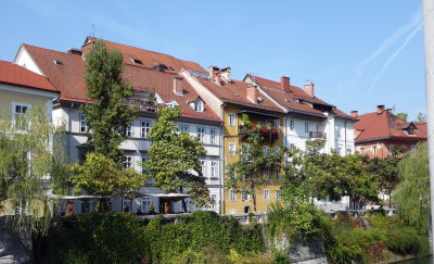 Houses Along the Ljubljanica River