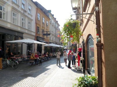 Nice Street in Ljubljana Slovenia