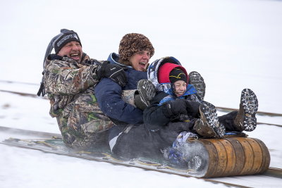 Sledding at Chestnut Ridge Park