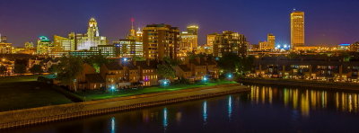 August Night View Of Buffalo From The Waterfront