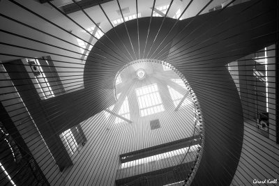 Le nouvel escalier de la bibliothque nationale universitaire de Strasbourg