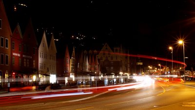 Natt over Bryggen