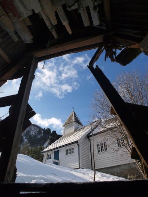 View from an aging boathouse