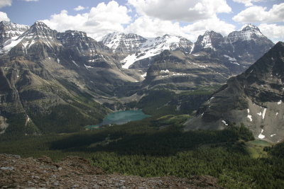 Lake O'Hara seen from Odaray Grandview