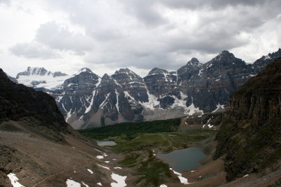 Valley of the Ten Peaks seen from Sentinel Pass