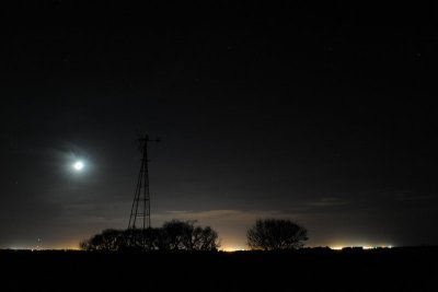 The Moon, the City, the Windmill