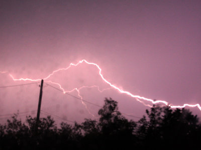 Lightning in Bethel June 23rd from my window