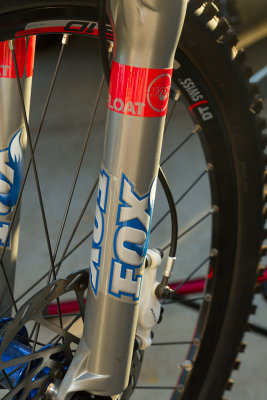 Front shock, Fox Float RL 120mm travel (close up)
